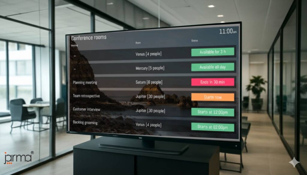 All Meeting Room Display Status Board